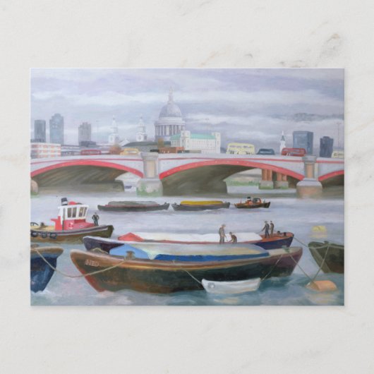 Busy Scene op Blackfriars 2005 Briefkaart (Voorkant)