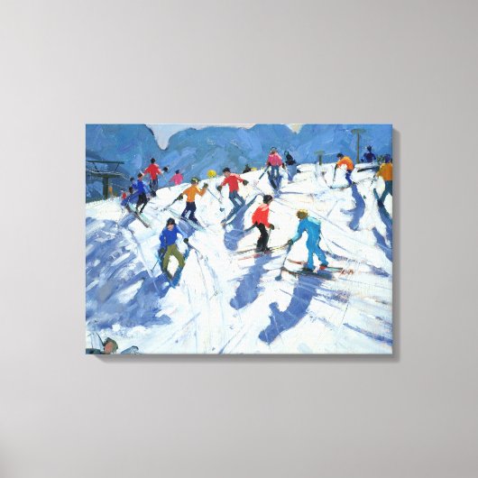 Busy Ski Lofer 2004 Canvas Afdruk (Voorkant)