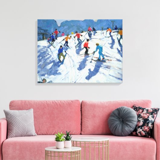 Busy Ski Lofer 2004 Canvas Afdruk (Insitu (Woonkamer))