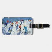 Busy Ski Slope Lofer 2004 Bagagelabel (Voorkant horizontaal)