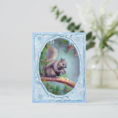 BUSY SQUIRREL & ICICLES DOOR SHARON SHARPE BRIEFKAART (Staand voorkant)