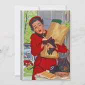  Busy Suburban Lady Burbs Blank Uitnodiging (Voorkant)