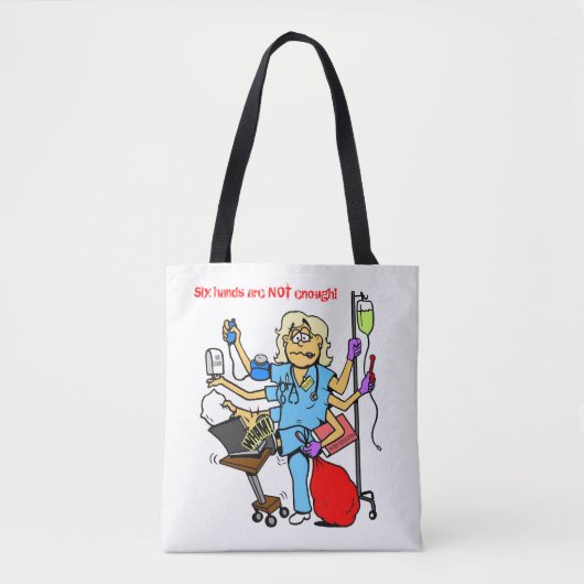 Busy verpleegtas tote bag (Voorkant)