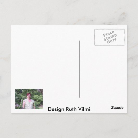 busygarden briefkaart (Achterkant)