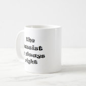 but altijd juiste koffie mok (Voorkant links)