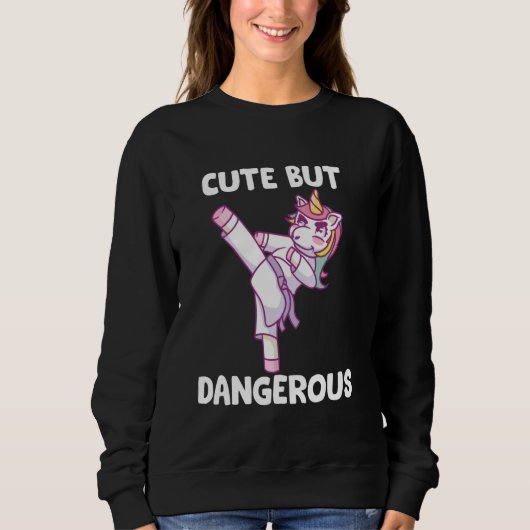 But Dangerous Karate Unicorn Trui (Voorkant)