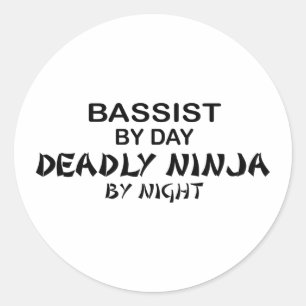 But Deadly Ninja bij nacht Ronde Sticker