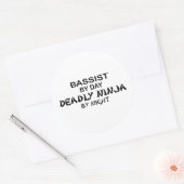 But Deadly Ninja bij nacht Ronde Sticker (Envelop)