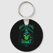 But Did We Sink Funny Rate Skull Nautical Tee Sleutelhanger (Voorkant)