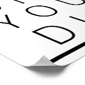 But Did You Die Funny Sarcastic Fitness Motivation Poster (Hoek)