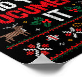 But Did You Doent It Funny Office Christmas Ugly Poster (Hoek)