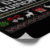 But Did You Doent It Funny Office Christmas Ugly  Poster (Hoek)