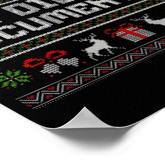 But Did You Doent It Funny Office Christmas Ugly  Poster (Hoek)