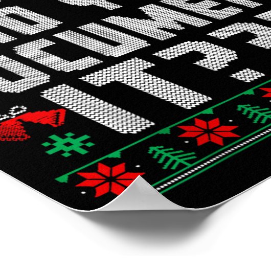 But Did You Doent It Funny Office Christmas Ugly Poster (Hoek)