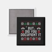 But Did You Doent It Funny Office Christmas Ugly S Magneet (Voorkant / Achterkant)