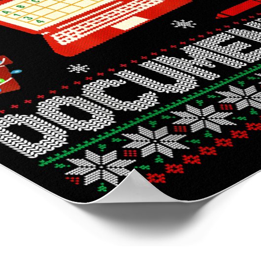 But Did You Doent It Funny Office Christmas Ugly S Poster (Hoek)