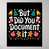 But Did You Doent It Funny Office Christmas Ugly S Poster (Voorkant)