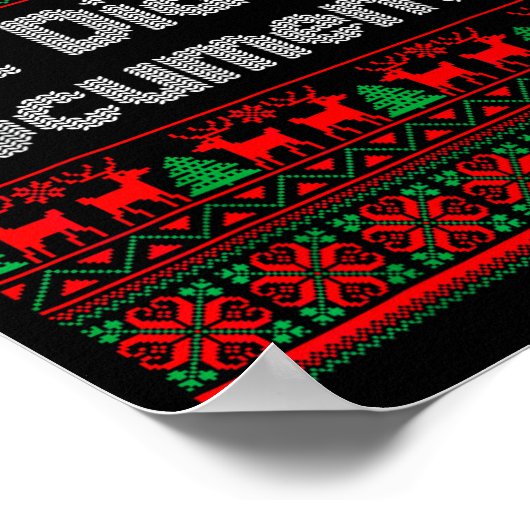 But Did You Doent It Funny Office Christmas Ugly S Poster (Hoek)