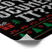 But Did You Doent It Funny Office Christmas Ugly S Poster (Hoek)