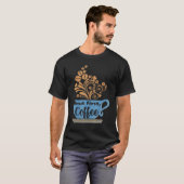 But First Coffee Blue Java Mug T-shirt (Voorkant volledig)