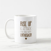 But First, Coffee – Bold Brown Typography Mug Koffiemok (Links)