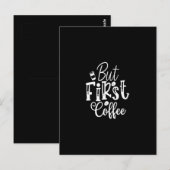 but first coffee briefkaart (Voorkant / Achterkant)