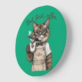 But First, Coffee Cat Grote Klok (Hoek)
