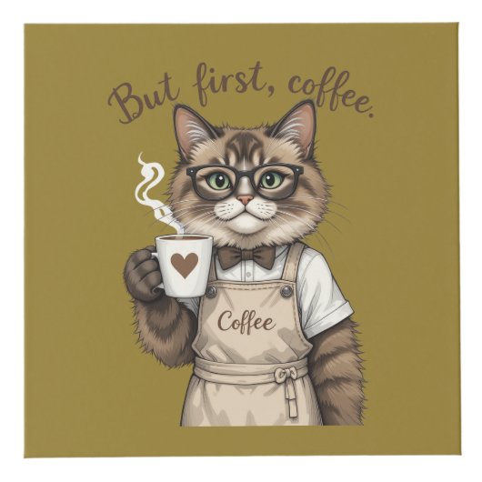 But First, Coffee Cat Kubus (Rechts)