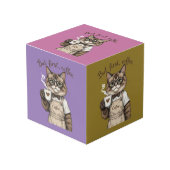 But First, Coffee Cat Kubus (Voorkant hoekig)