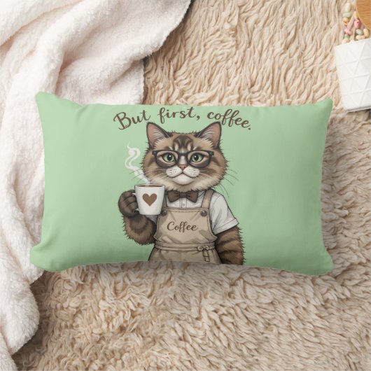 But First, Coffee Cat Kussen (Deken)