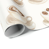 But First, Coffee Cups Cadeaupapier (Rol Hoek)