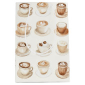 But First, Coffee Cups Medium Cadeauzakje (Voorkant)