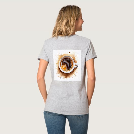 But First Coffee dragon funny java addict gift  T-shirt (Achterkant volledig)