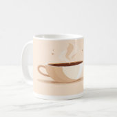 But First, Coffee” Minimalist Coffee Lover Mug Koffiemok (Voorkant links)