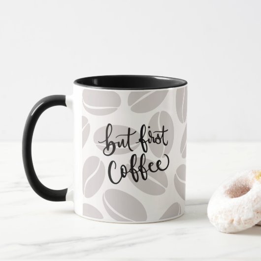 But First Coffee Mok (Met donut)