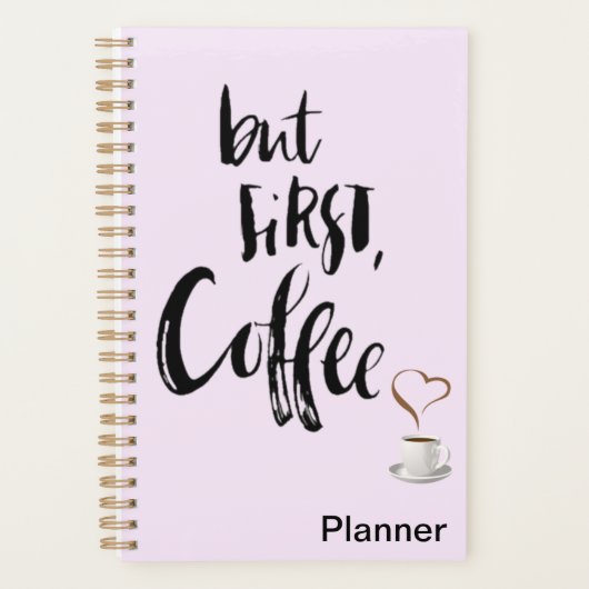 But first coffee planner  (Voorkant)
