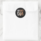 But First Coffee Ronde Sticker (Tas)