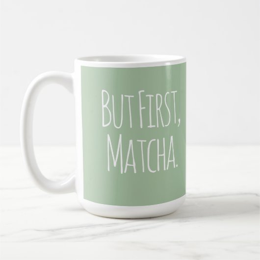 But First Matcha Coffee Tea Mug Koffiemok (Links)