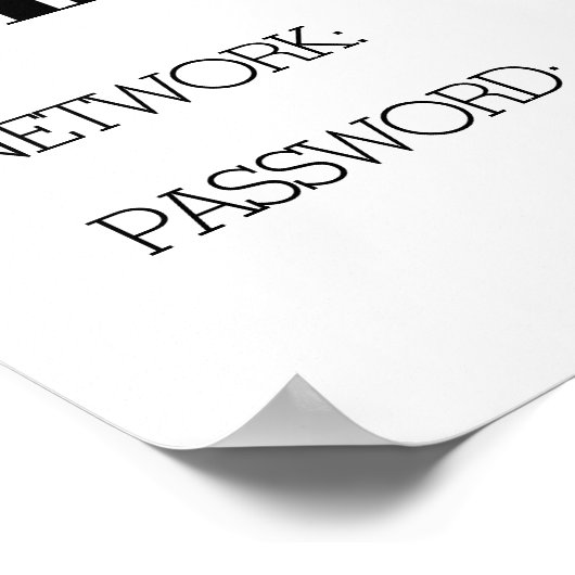 But First, Wifi Funny Home Decor Poster (Hoek)