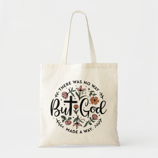 But God Bloemendesign Christen Tote Bag (Voorkant)