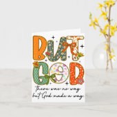 But God Christian Autumn Thankful Coquette Bow Tha Kaart (Gele Bloem)