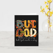 But God Made A Way Christian Fall Faith Thanksgivi Kaart (Gele Bloem)