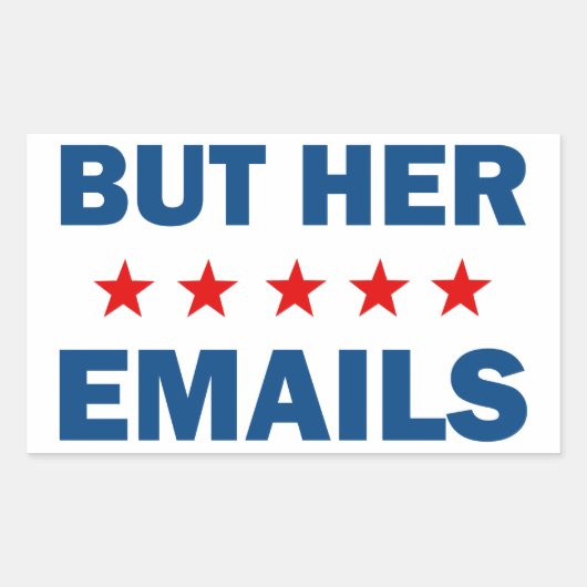 But Heren Emails Rechthoekige Sticker (Voorkant)