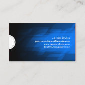 But - Modern Dark Blue Visitekaartje (Achterkant)