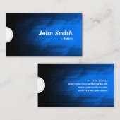 But - Modern Dark Blue Visitekaartje (Voorkant / Achterkant)