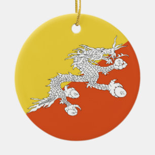 Butaan vlag keramisch ornament
