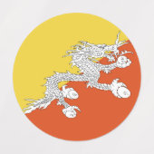 Butaan vlag labels (Design 2)
