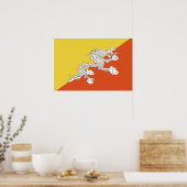 Butaan vlag poster (Keuken)