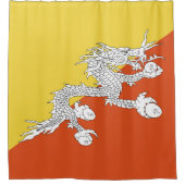 Butaanvlag Douchegordijn (Voorkant)
