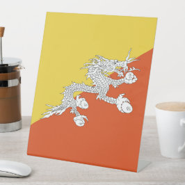 Butaanvlag Reclamebord Met Voetstuk